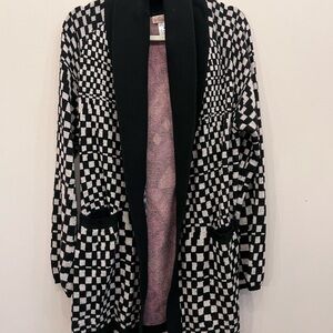 Mara Hoffman Pink and Black Knit Sweater